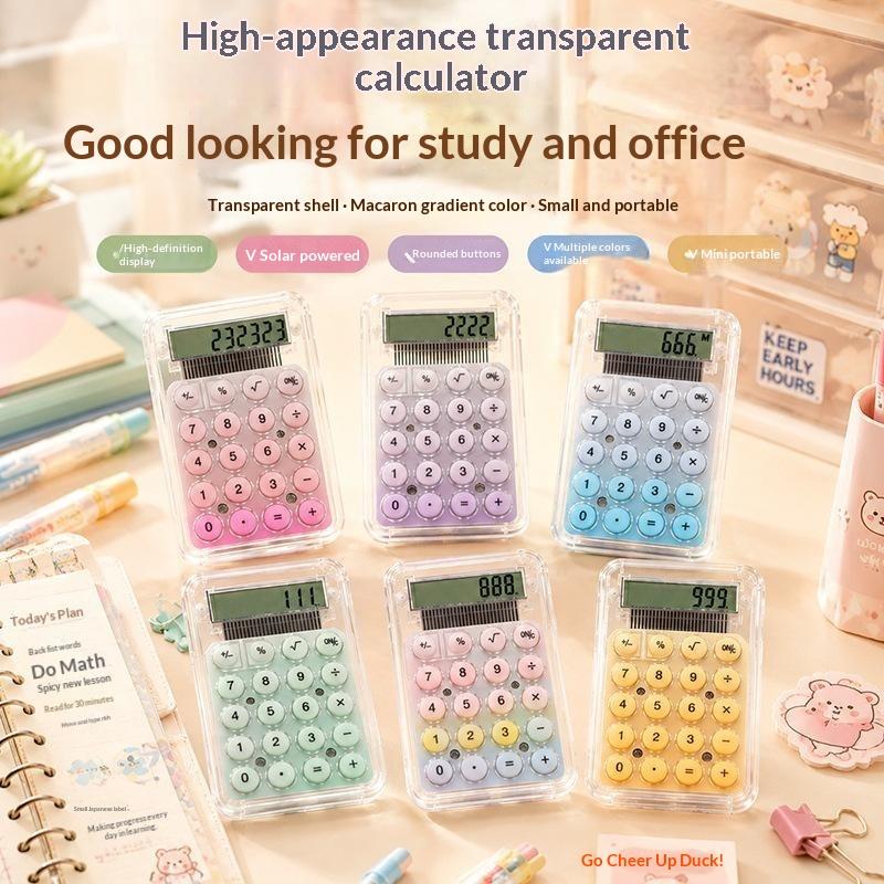 Scientific Calculator For Secondary School - Calculadora Portátil Mini Fofa e Silenciosa,
