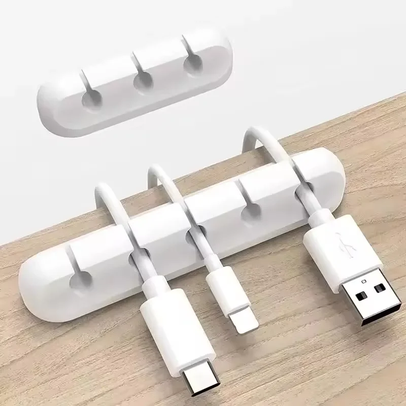 Desk Accessories - Organizador de cabos USB em silicone,