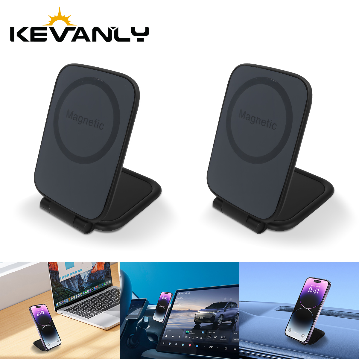 Desk Accessories - Suporte Magnético Universal Ultrafino para Celular,